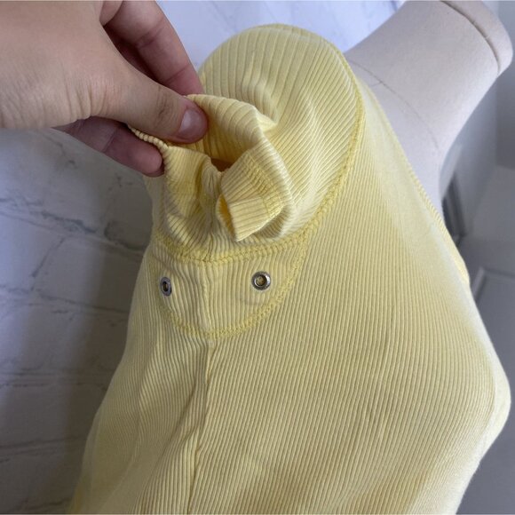 ⭐ 3/$15 Tommy Hilfiger Small Yellow Ribbed Short Sleeve Top - Picture 5 of 7